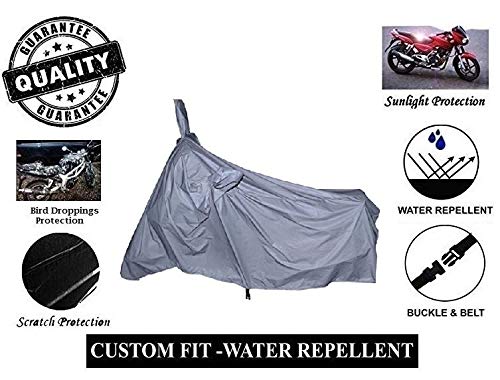 NEXTON Presents Scooty Bike Body Cover Compatible with Hero HF Deluxe Water Resistant Cover (Silver ) 1