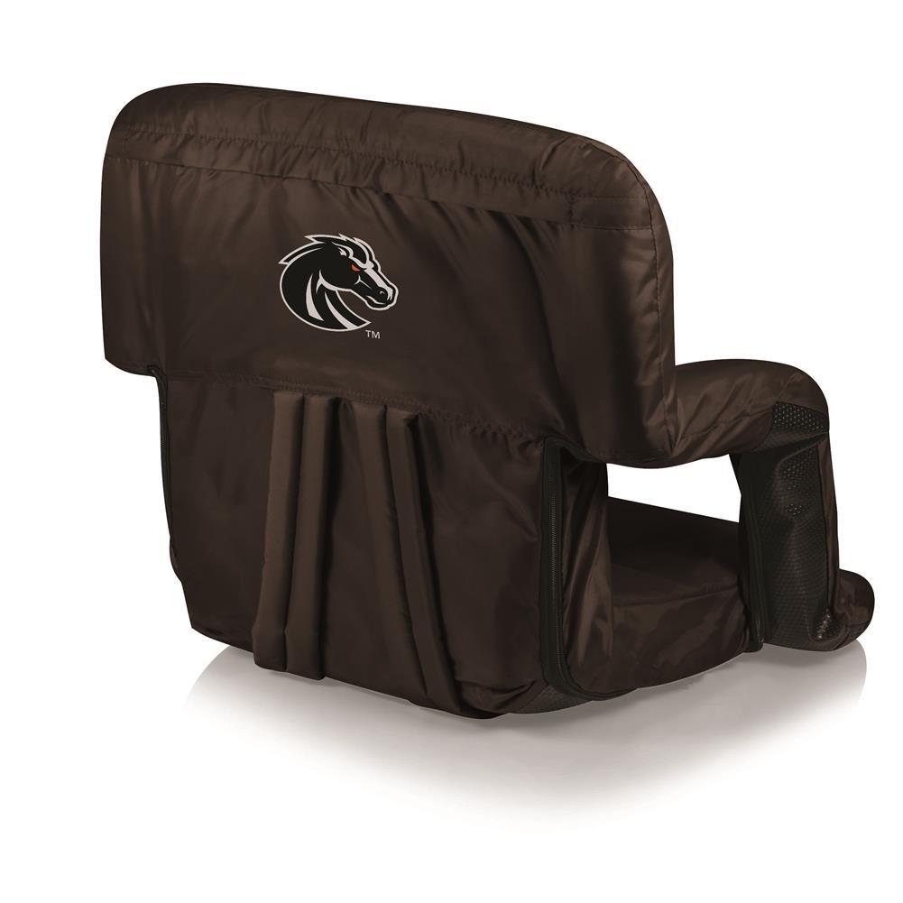 PICNIC TIME NCAA Boise State Broncos Ventura Reclining Stadium Seat with Back Support - Bleacher Seat - Beach Floor Chair