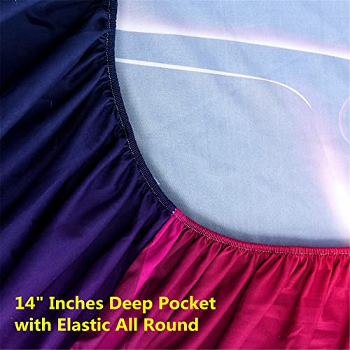 Urlinens Modern Video Game Sheet Set, Cool Gaming Sheets Full Size 4 Piece Bedding 1 Fitted Sheet 1 Flat Sheet 2 Pillowcases, Soft Microfiber Gamer Sheets Set For Kids Boys Girls Teens Fun Bed Sheets #TOP5