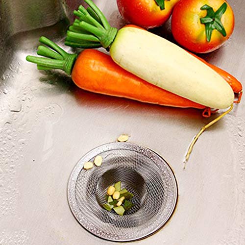 Ravcon 2Pcs Kitchen Sink Strainer Mesh Stainless Steel Sink Drain Strainer Basket Filter Large Wide Rim 4.5 Inch For Bathroom Bathtub Wash Basin Floor Drain Balcony Drain Hole #TOP5