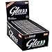 Glass Clear Rolling Papers 1 1/4 - Full Box - 24 Booklets - 50 Papers per Booklet, 100% Natural