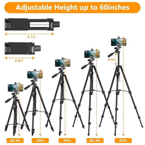 Xxzu CAMERA TRIPOD, PHONE TRIPOD Tripod,60 Inch Camera Tripod thumb #1
