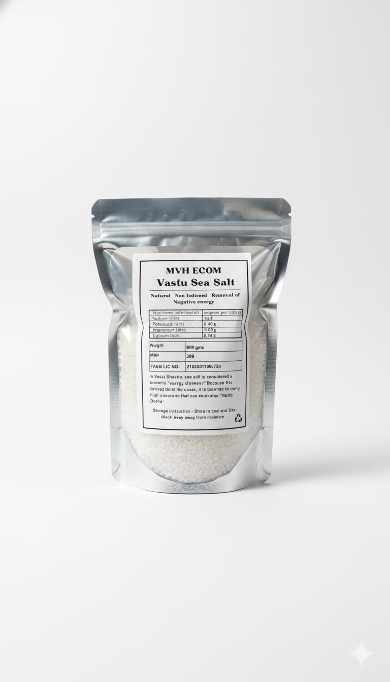 MVH ECOM | Sea Salt | Natural Himalayan Salt for Removal of Negative Energy | Vastu Remedies and Positive Energy | 990g