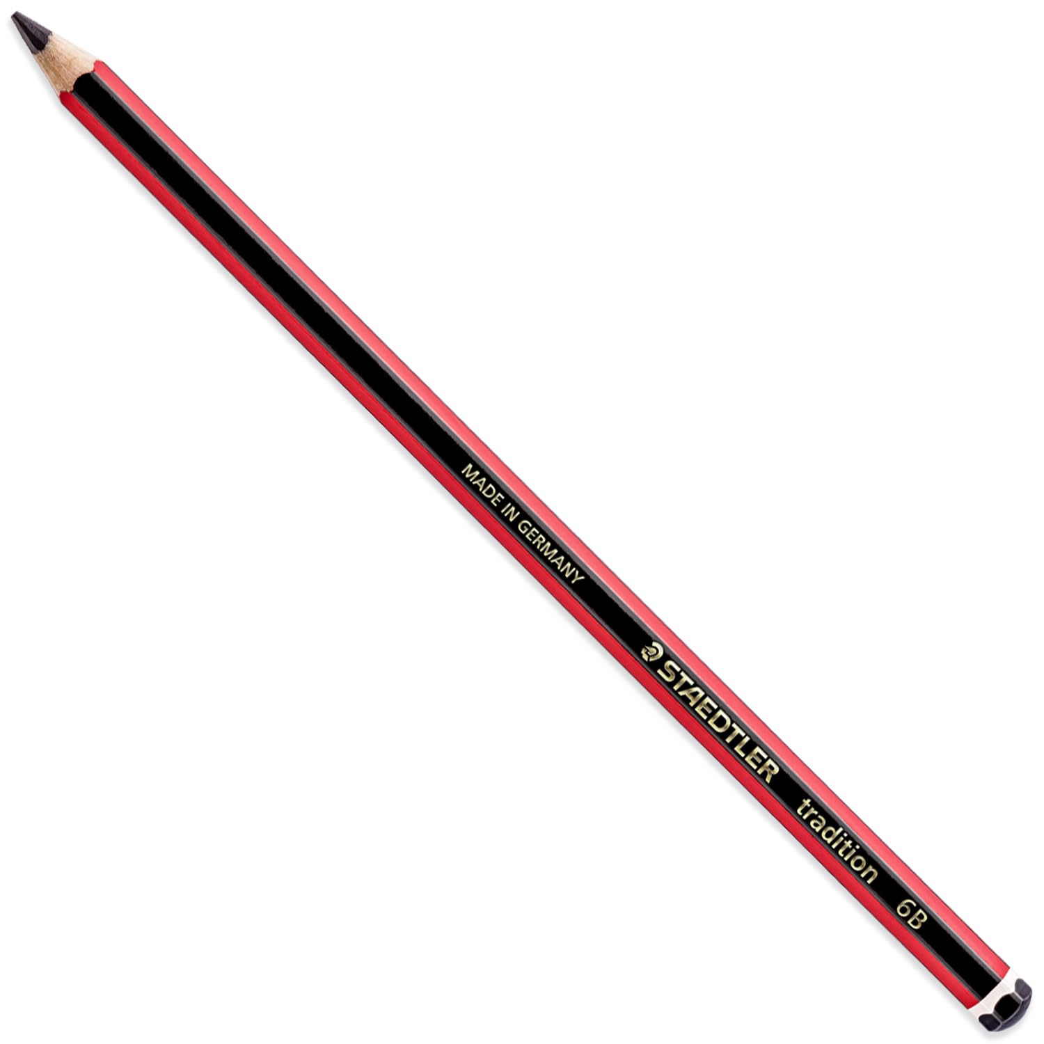 STAEDTLER Tradition Pencil - Drawing Sketching Art - Pack of 10 Pencils - Grade 6B, Black - Image 2