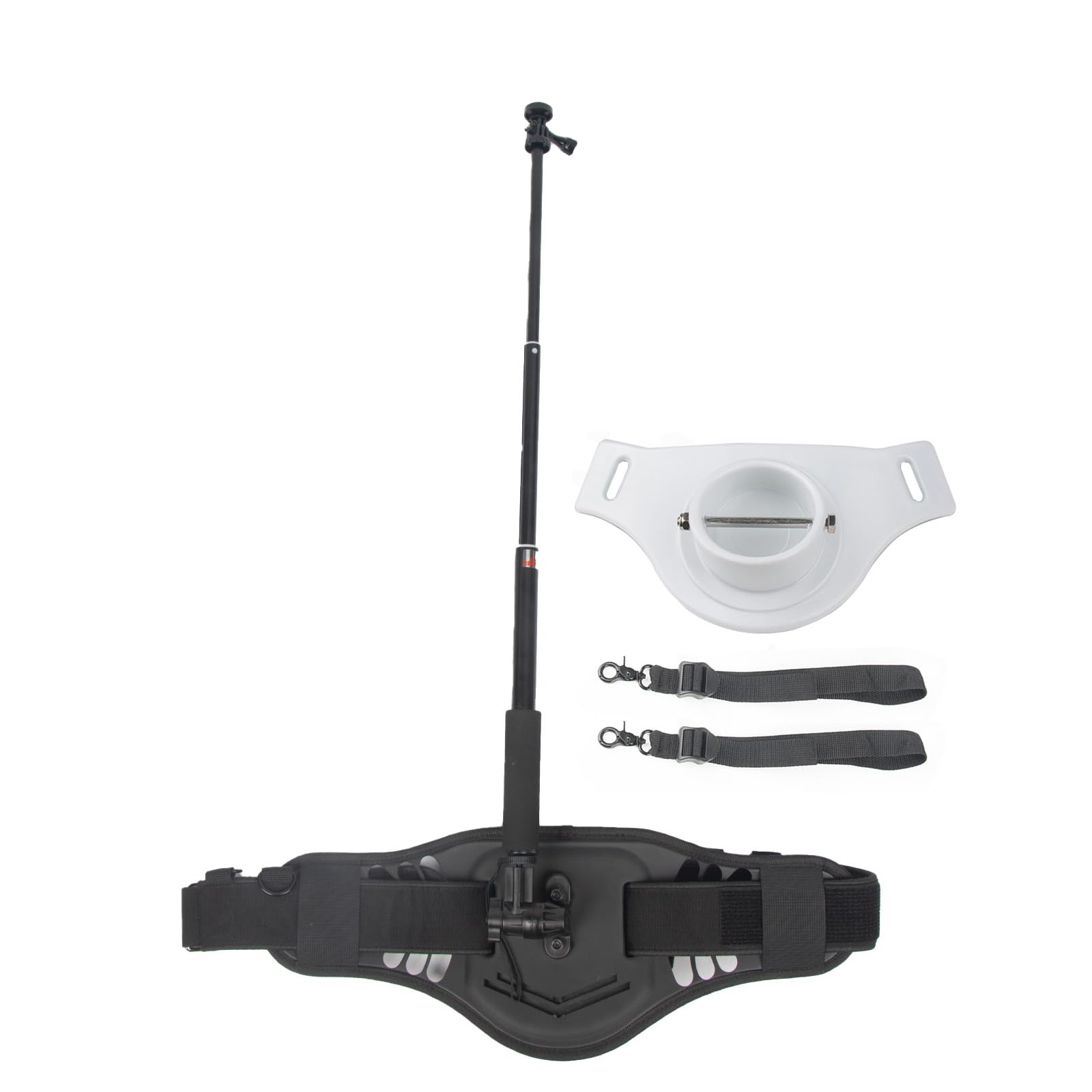 Pas biodrowy do aparatu + 90 cm kij do selfie + wędka pas bojowy do GoPro do Insta360 dla DJI do Fusion Action / kamera panoramiczna uchwyt zewnętrzny pas pas do montażu w talii pasek