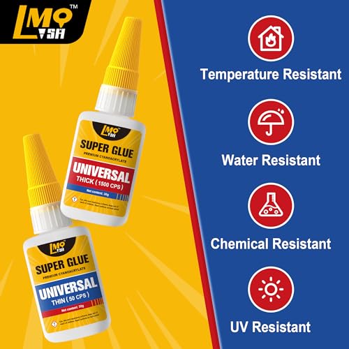 Lmq Lash LMQ-B-TT Super Glue, 60G Thin/Thick (50/1500 Cps) Cyanoacrylate Glue thumb #5