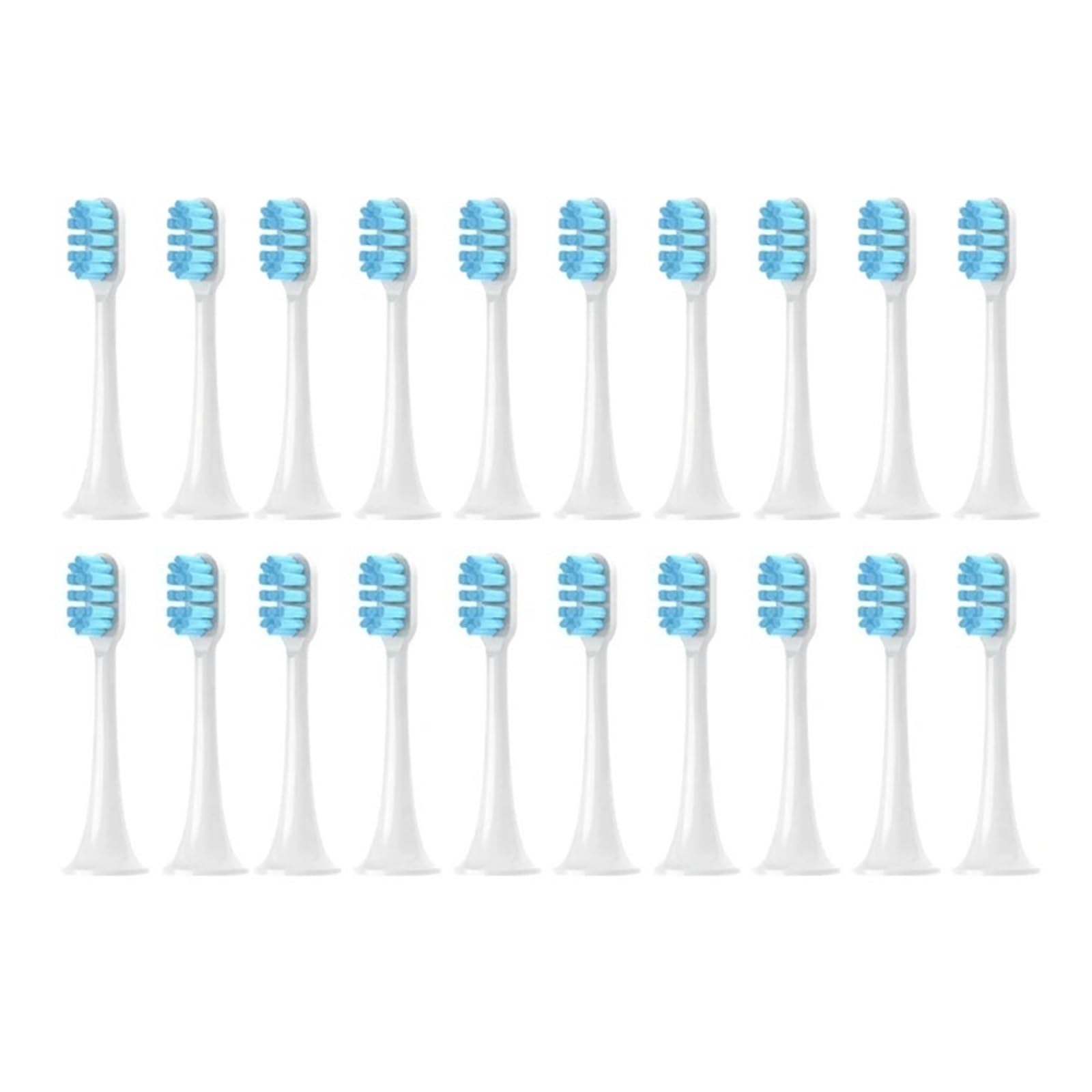4-30 SZTUK T300/T500/T500C/T700 Końcówki zamienne do szczoteczki sonicznej, delikatne dysze z miękkiego włosia(Blue-20pcs)