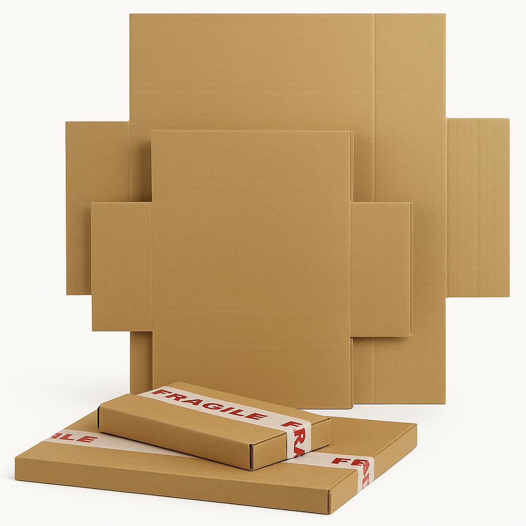 EPISENT C4,C5,C6 Brown Royal Mail large Letter Size Cardboard Mailing Cartons/Boxes, Durable and Perfect for Posting Small, Medium and Kraft Items, (C5 X25)