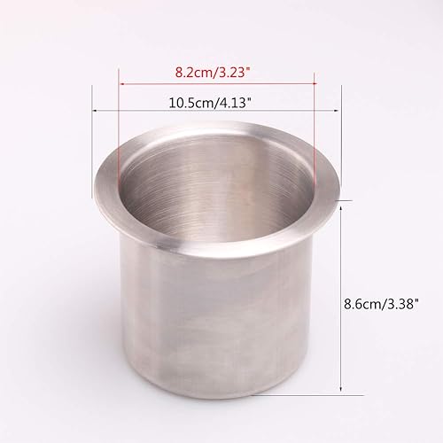 Miniatura 2 de Xinally Run - Juego de 1 soporte de acero inoxidable para bebidas de mesa de póquer (plateado)