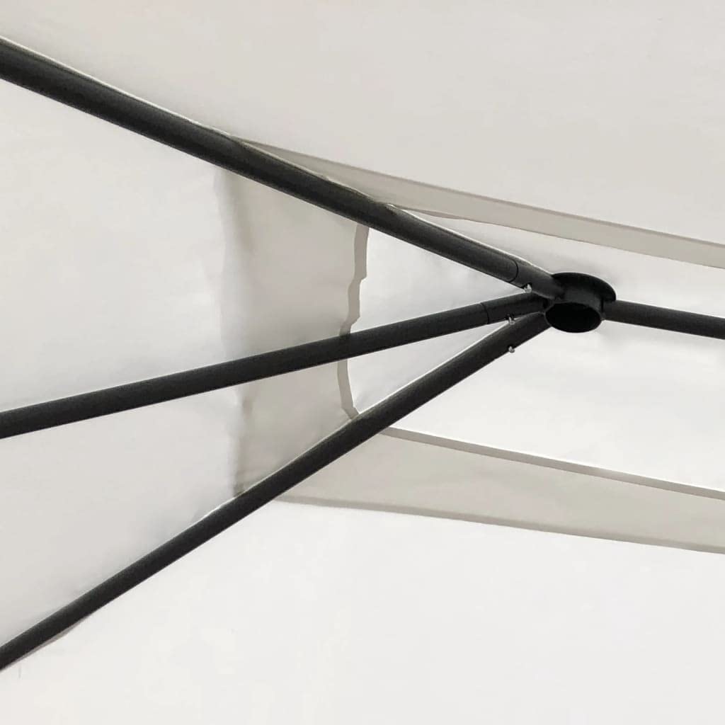 vidaXL Altana z pokryciem słupków 2,98x5,3x2,59 m, kremowa, 160 g/m²