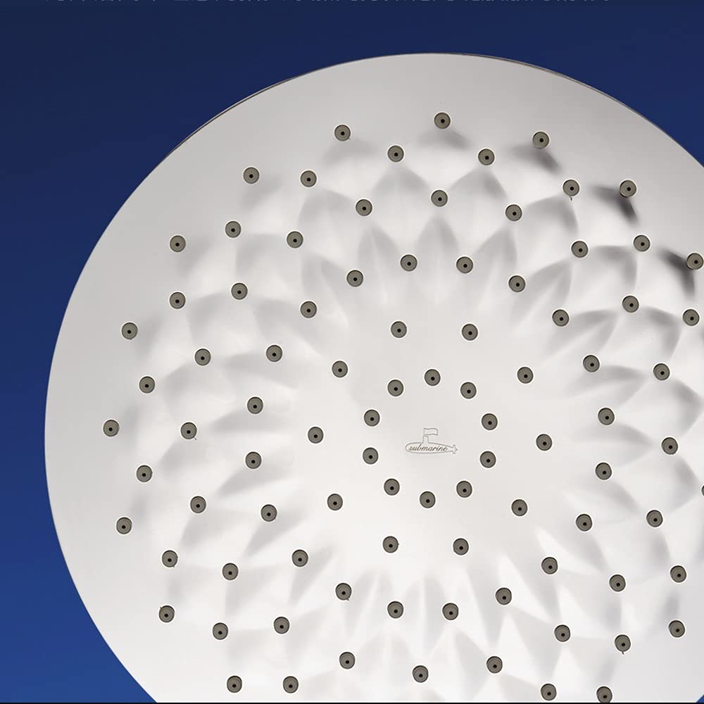 Cabeza de ducha de alta presión, diseño de presión de presión, cabezal de ducha de 10 pulgadas de acero inoxidable de alto flujo, experiencia impresionante de ducha incluso en flujo de agua bajo, elim