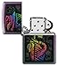 Zippo Colorful Skull Design Iridescent Pocket Lighter