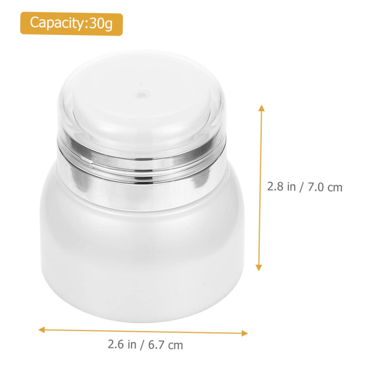 Baluue 2 Sets Kosmetikbehälter Mit Deckel Kulturflaschen in Reisegröße Airless-pump-lotionspender Kompakt Und Leicht Für Einfaches Tragen 3 Stück X 2