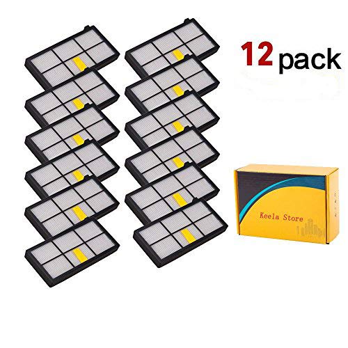 LOTIN 12 Pack HEPA Filter Filters for iRobot Roomba 800 900 Series 860