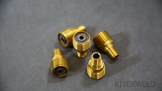 RIVERWELD TIG Gas Lens Collet Bodies 45V45 1/8