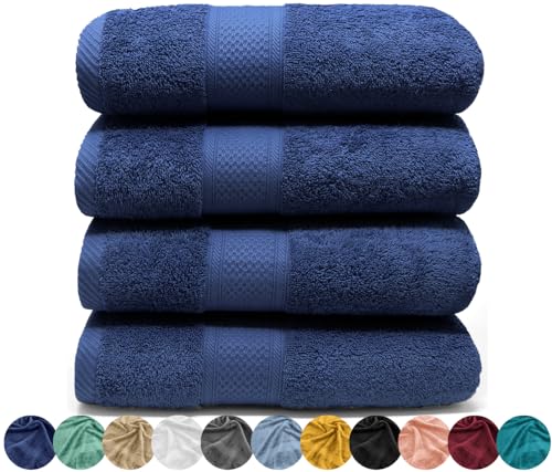 LEBENGOOD Toallas Lavabo, Toallas de Manos, Toallas baño, Toallas baño Grandes, Algodón Premium, 550gsm, 4 Piezas (50x90),...
