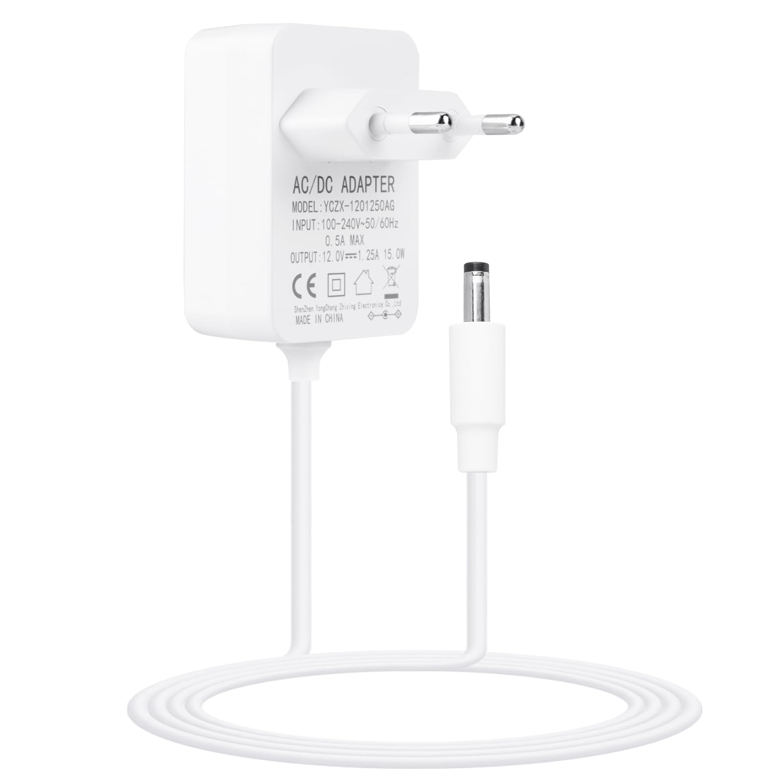 15W Cargador Adaptador para Echo Dot (3.ª, 4.ª y 5.ª generación) Echo Show 5 1ª generación Echo Dot Kids Edition 3ª 4ª 12 V 1,25 A Echo Pop TV Cube Cable alimentación 1.5M