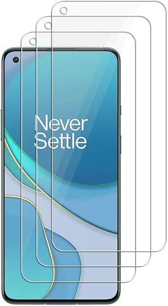 3 Pack Screen Protector For OnePlus 8T / OnePlus 8T Plus 5G Tempered Glass, Anti Scratch, HD Clear