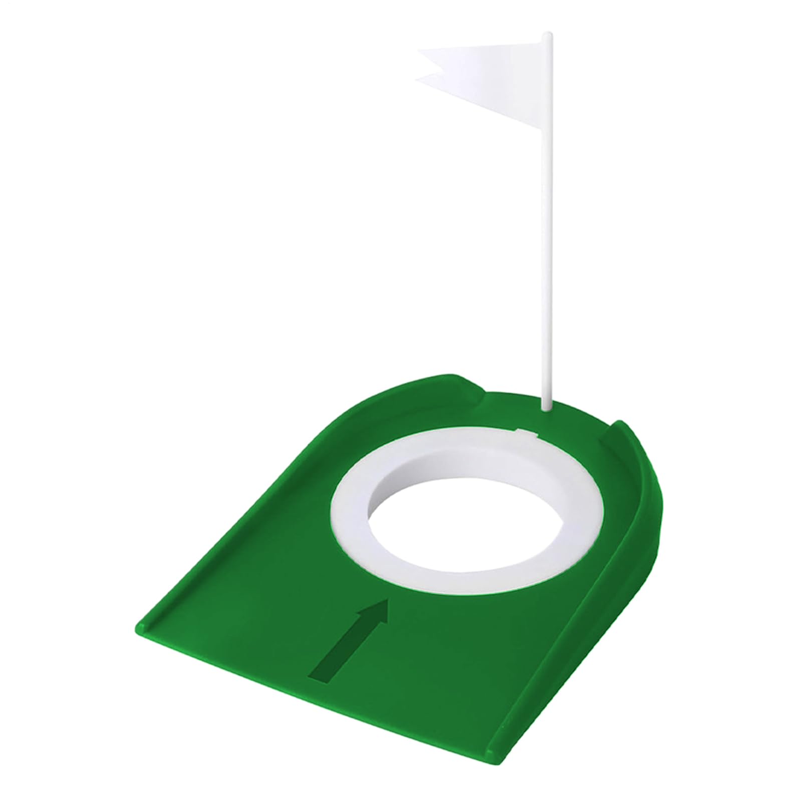 2 copas de putt de golf - 6,81 x 5,24 pulgadas herramienta para putter perr campo práctica, agujero perr putt de golf con bandera | Gulf Puttings Skills Training Aid con bandera verde interior y