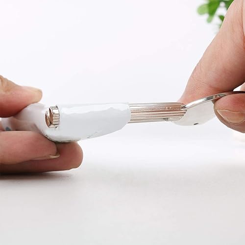 Miniatura 2 de uxcell Tubo de pasta de dientes de acero inoxidable para tinte de cabello, dispensador de rodillo de llave de color, tono plateado para baño