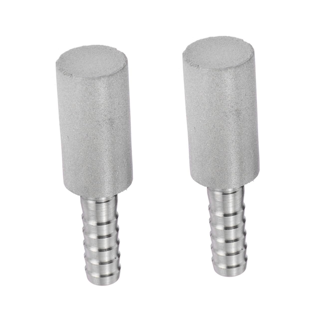 Housoutil 2pcs Stainless Steel Aeration Stone Tool for Home Brewing Beer and Wine Diffusion Bubble Maker for Carbonation and Aeration Fermentation