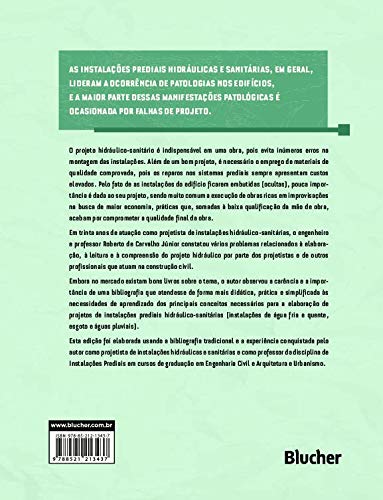 Instalações Prediais Hidráulico-Sanitárias: Princípios Básicos Para Elaboração de Projetos