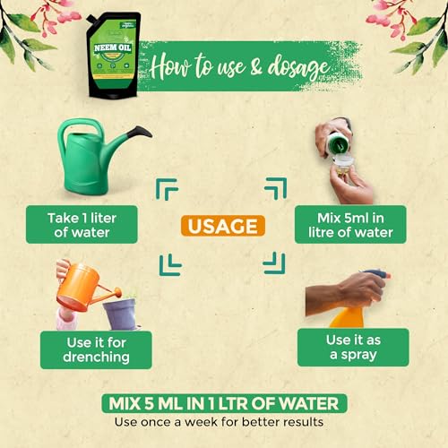 Image of Bombay Greens Organic Neem Oil For Plant & Seaweed Liquid Booster for Plants Home Garden - Combo Pack
