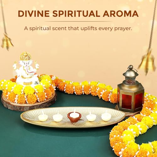 Image of Welburn Veda&Co Nagchampa Scented Ghee Blended Batti for Puja | Diya Batti with Cotton Wick | 30 Min Burning Time | Ghee Batti for Divine Worship | Ideal for Festivals and Daily Puja (Pack of 100)