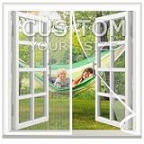 Mosquitera Magnética para Ventana a Medida–Adaptada a las Dimensiones Exactas de Tu Marco de Ventana–Instalación DIY Sin Taladros, Malla Autosellante para Ventanas de Terraza, Correderas y Francesas