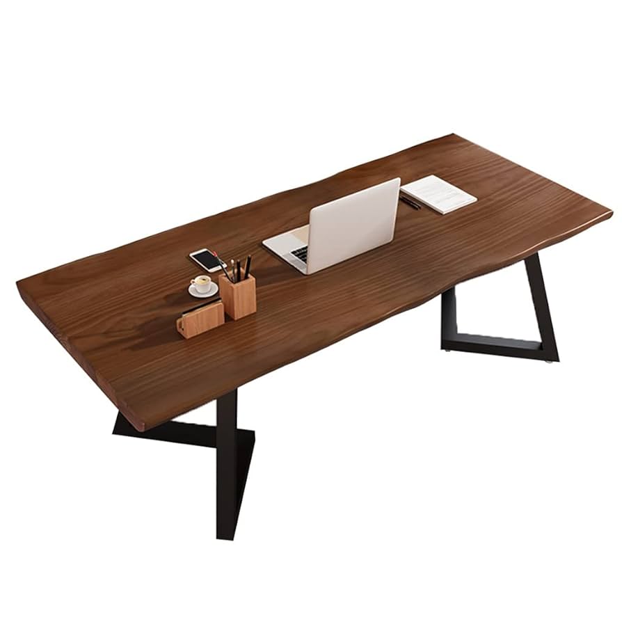 Amazon.co.jp: 無垢材のテーブル 天然木の机、 ホームオフィスの