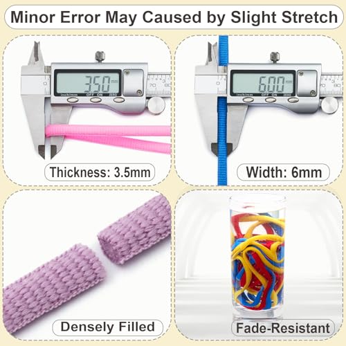Image of Handshop 1 /4 inch Oval Athletic Shoelaces 24 inch-72 inch in 22 Colors Half Round Shoe Laces