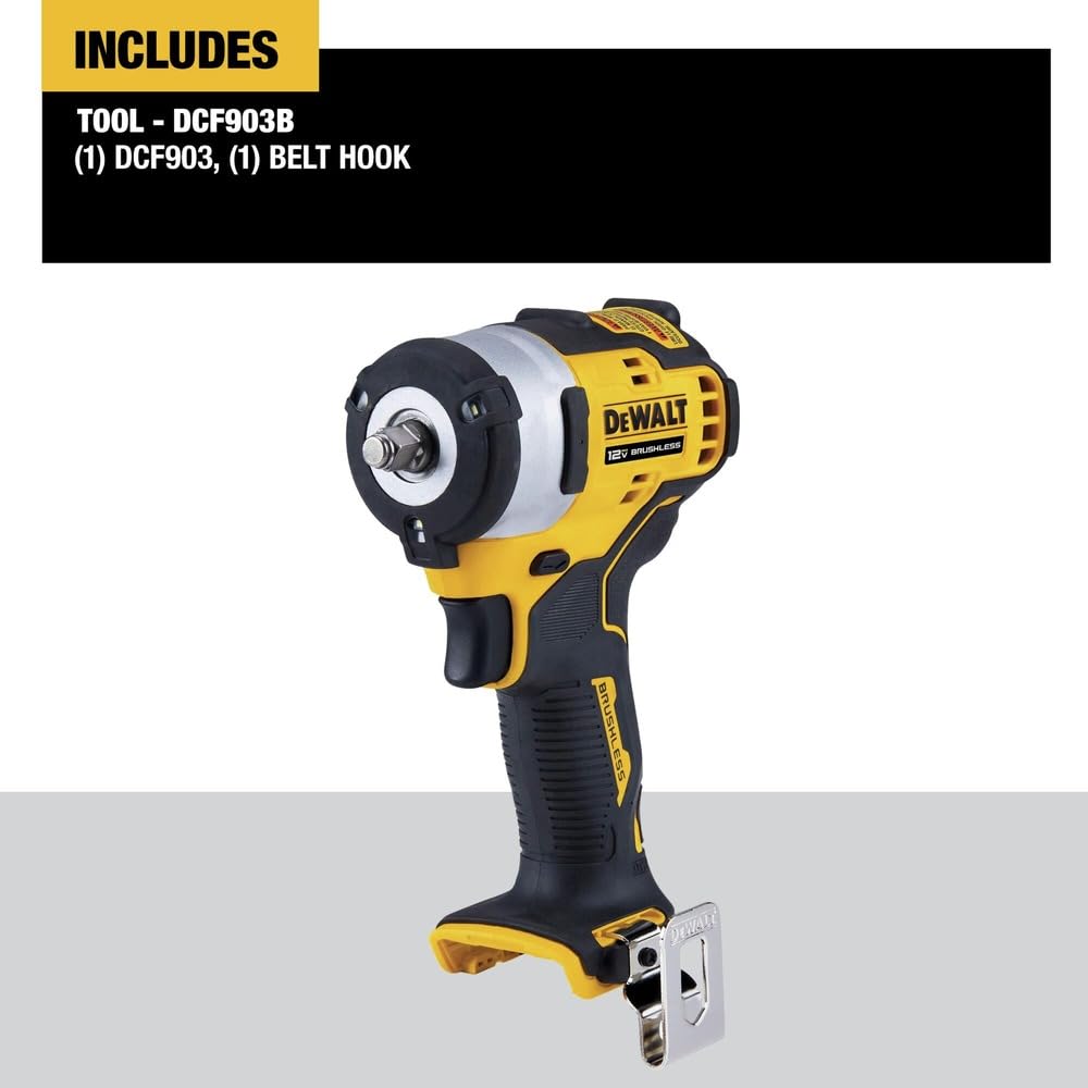 DEWALT 12V Brushless Impact Wrench - Tool Only -2