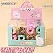4pc Cartoon Donut Shaped Eraser Creative Simulation Food Eraser-Donut Eraser