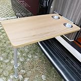 【Application idéale】La table peut servir de rangement temporaire. Cette table pliante est idéale pour la maison, la caravane, le camping-car, le camping, l'atelier, etc. Elle est idéale pour les petits espaces.