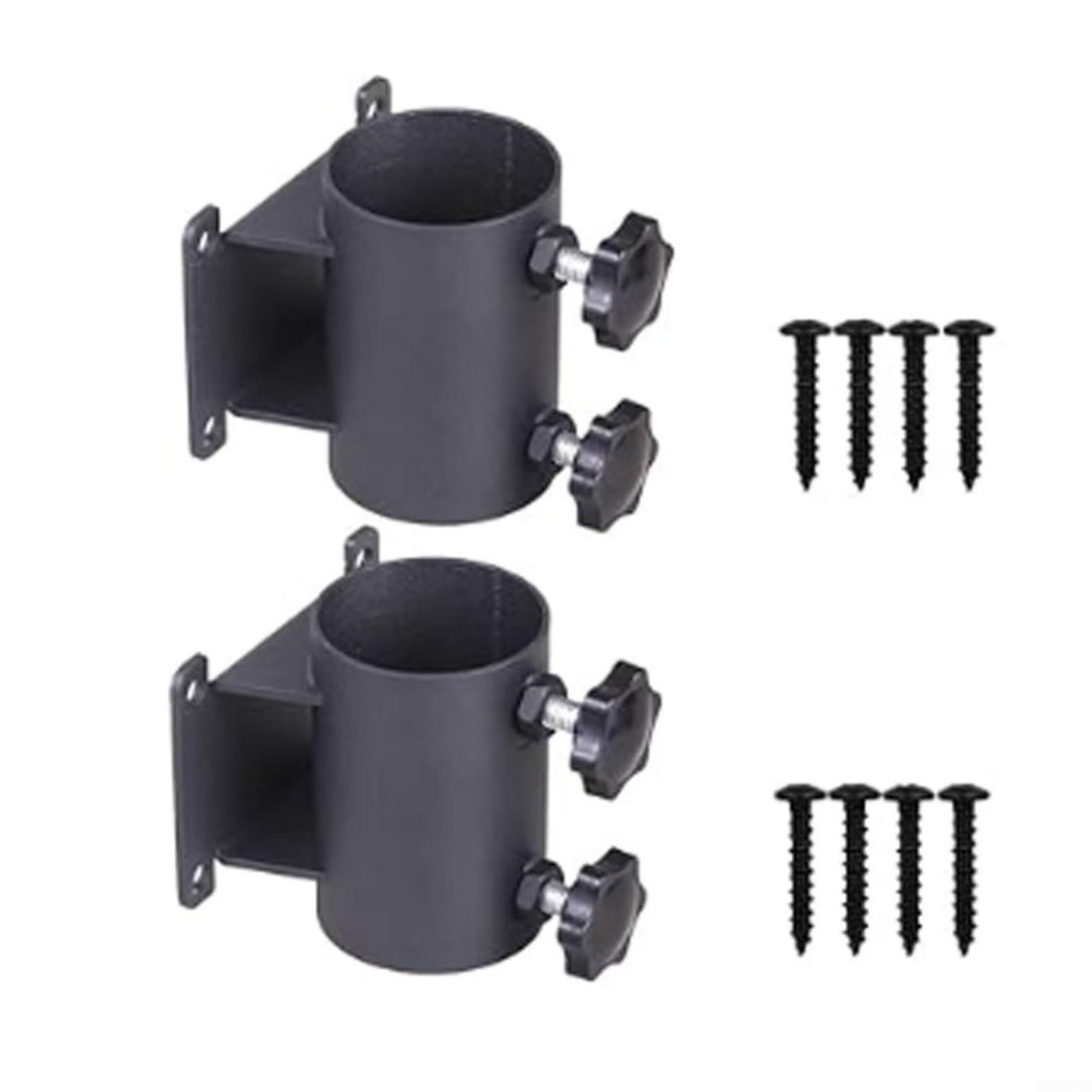 Support parasol de clôture terrasse réglable en aluminium robuste 38-48mm