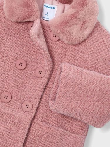 Mayoral Knitted Fur Coat for Girls Makeup3