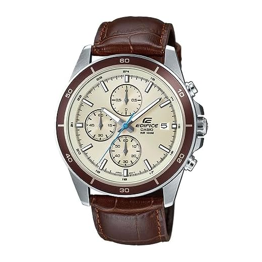 Casio Edifice Chronograph Beige Dial Men's Watch - EFR-526L-7BVUDF (EX303)