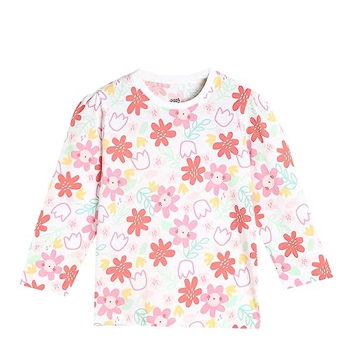 Image of miniklub Baby Round Neck Long Sleeve Knitted Cotton Multi Color Top (3-6M)