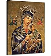 Our Lady of Perpetual Help Wall Decor Russian Orthodox Icon Picture Canvas Art HD Print Wall Art ...