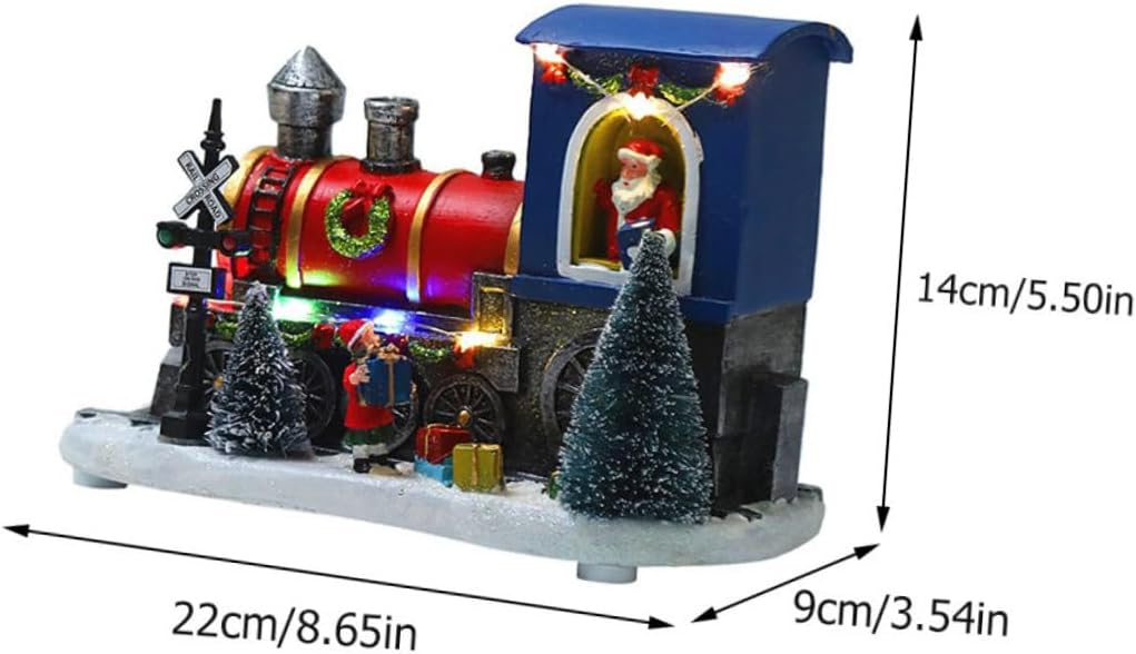 Unomor 1pc Christmas Led Light Train Decoration Creative Home Ornament for Festive Decor Unique Lights for Desktop Display and Photo Props