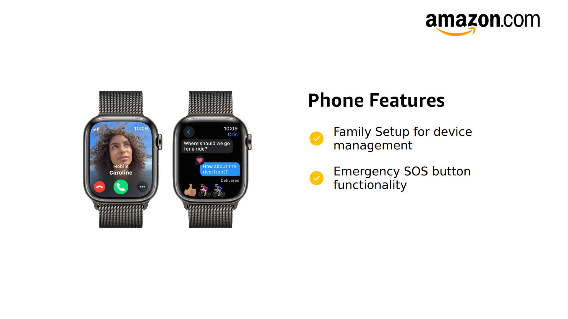Amazon.com: Apple Watch Series 9 [GPS + Cellular 41MM] - Graphite