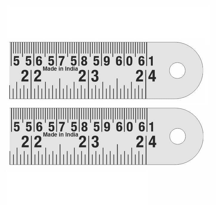 Stainless Steel Ruler (60CM - Pack of 2)