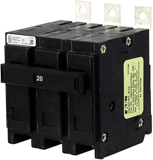 Cutler-Hammer QuickLag QBHW3020H Type QBHW Thermal Magnetic Circuit Breaker, 240 VAC, 20 A, 22 kA Interrupt, 3 Poles