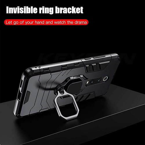Miniatura 6 de Funda a prueba de golpes para Redmi K20 K20 Pro Note 7 7a 6 8 Pro Stand Holder Car Ring Phone Cover para Xiaomi Mi 9T Pro Mi9 se CC9e Mi 8 lite A2