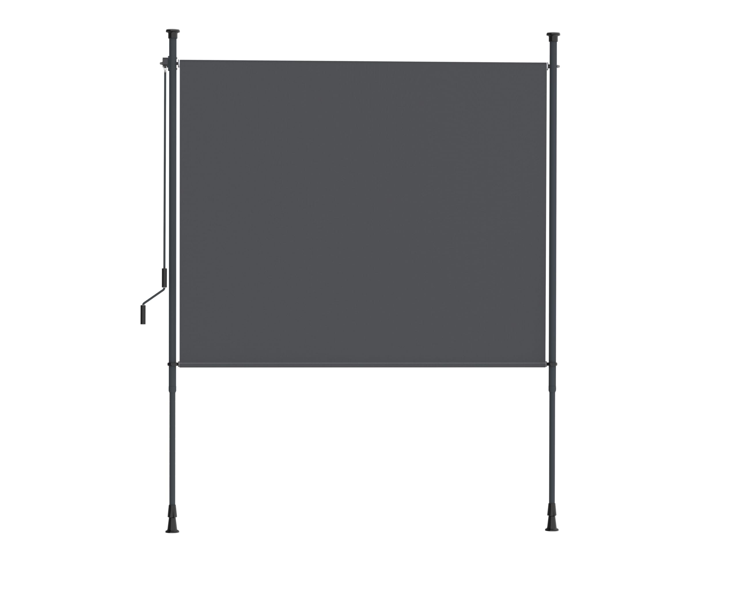 Canopée Store Store Vertical sans perçage 200 x 310 cm à manivelle, Brise-Vue extérieur pour Balcon terrasse Jardin, Protection Solaire et visuelle, Anthracite (Gris, 2x3.1m)