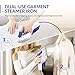Easehold Garment Steamer Steam Iron Clothes Steamer Handheld 2 in 1 Flat and Hang Dry and Steamer Ironing Portable for Travel Dewrinkle Fabric (Blue)