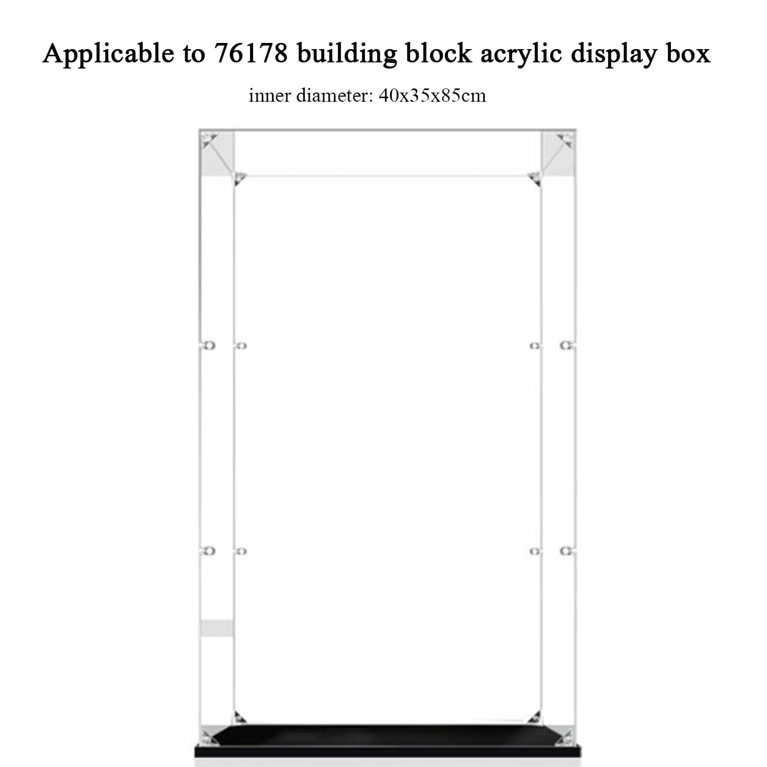 Acryl-Vitrine für #76178 -Modell, staubdichte Schutzvitrine, Geburtstagsgeschenk(3mm)