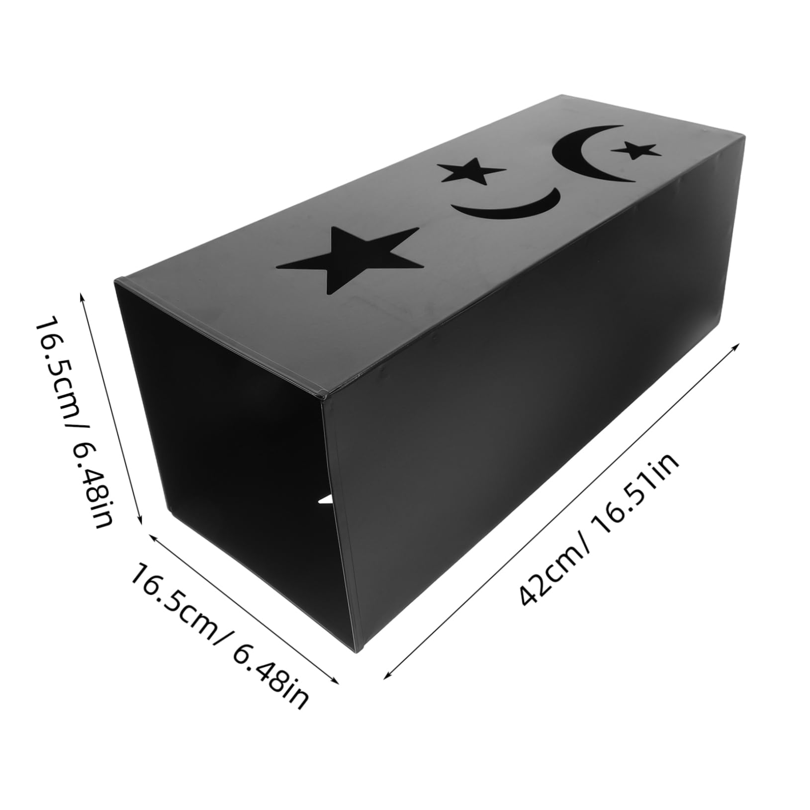 Cabilock Square Metal Umbrella Stand Elegant Star and Moon Design Umbrella Storage Rack for Entryway Indoor Outdoor Use Versatile Organizer Hotel Home Use