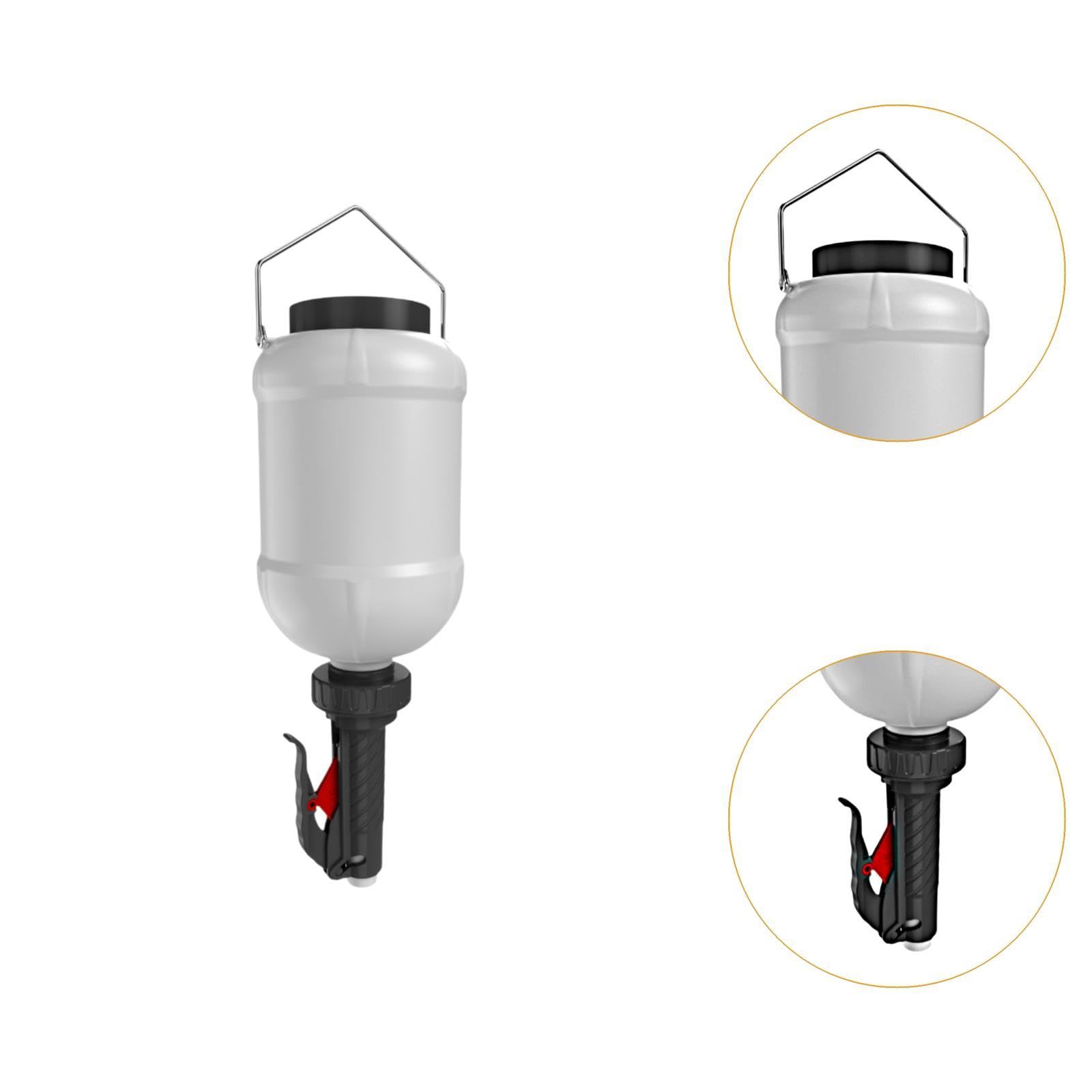 Gralara Stazione per condimenti con flacone comprimibile da 3 litri, dispenser di ketchup, Nero