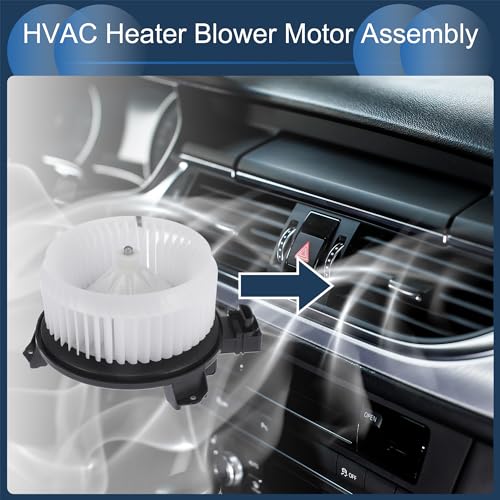 Image of HVAC Blower Motor Assembly, No.8710360330 for Dodge Avenger 2008-2014 Metal Plastic Black White, 1 Pc